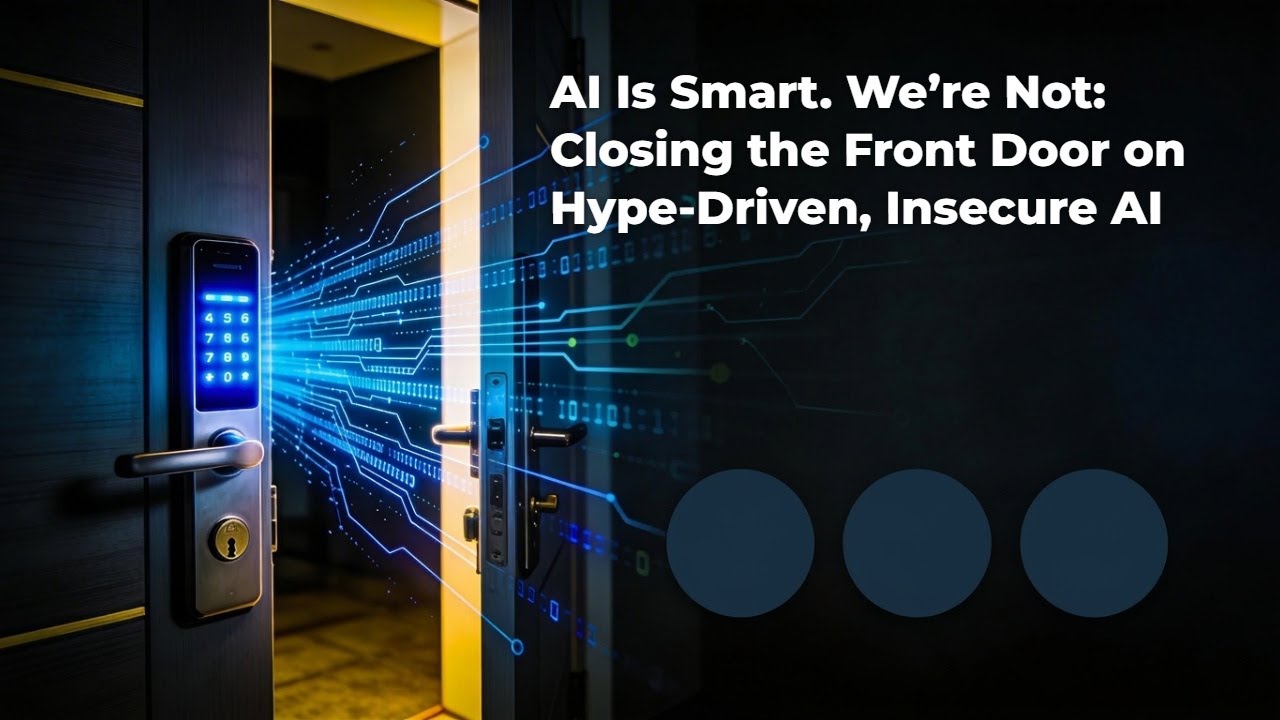 AI Is Smart. We're Not: Closing the Front Door on Hype-Driven, Insecure AI